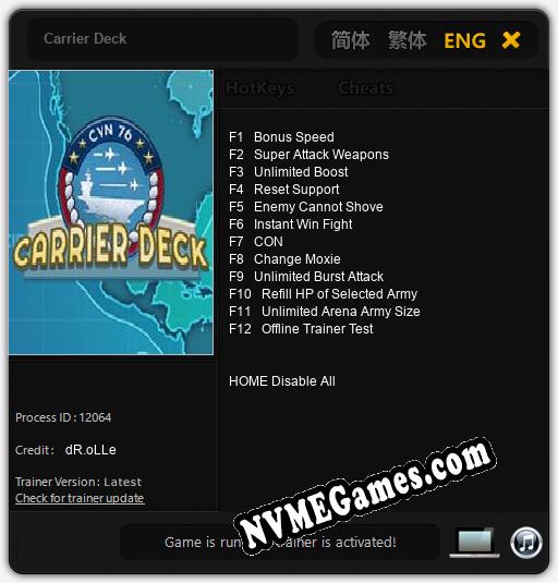 Carrier Deck: Treinador (V1.0.73)