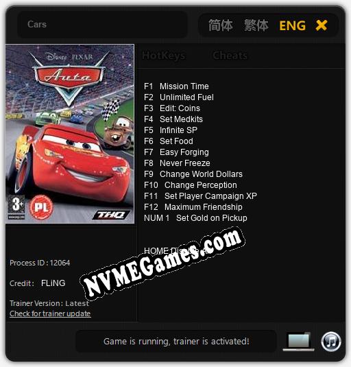 Cars: Treinador (V1.0.75)