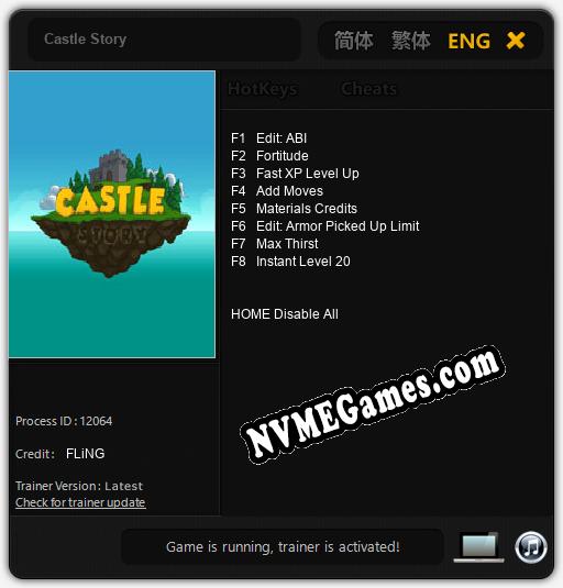 Treinador liberado para Castle Story [v1.0.3]