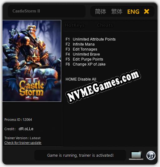CastleStorm II: Treinador (V1.0.7)