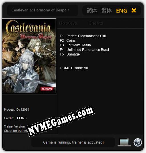 Castlevania: Harmony of Despair: Cheats, Trainer +5 [FLiNG]