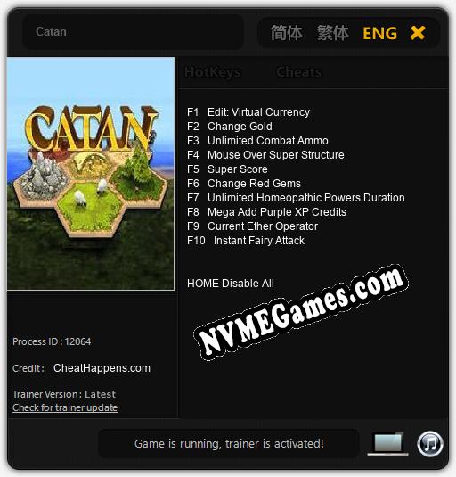 Catan: Trainer +10 [v1.6]