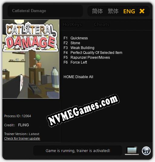 Catlateral Damage: Cheats, Trainer +6 [FLiNG]