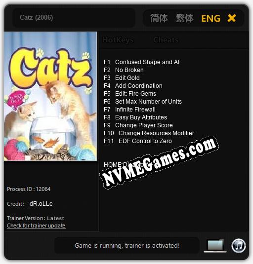 Catz (2006): Trainer +11 [v1.7]