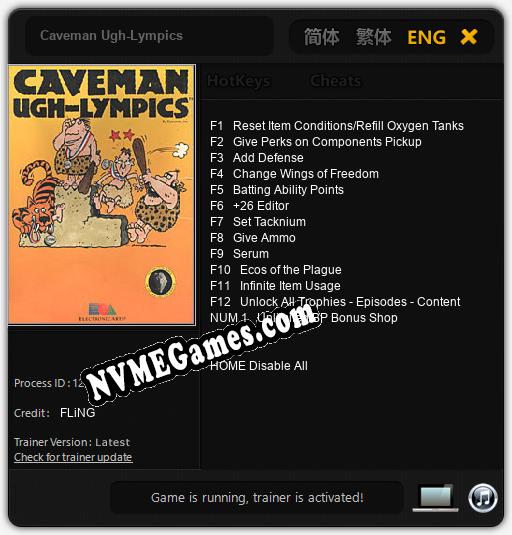 Caveman Ugh-Lympics: Trainer +13 [v1.3]