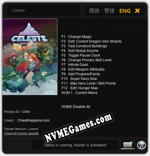 Celeste: Treinador (V1.0.56)