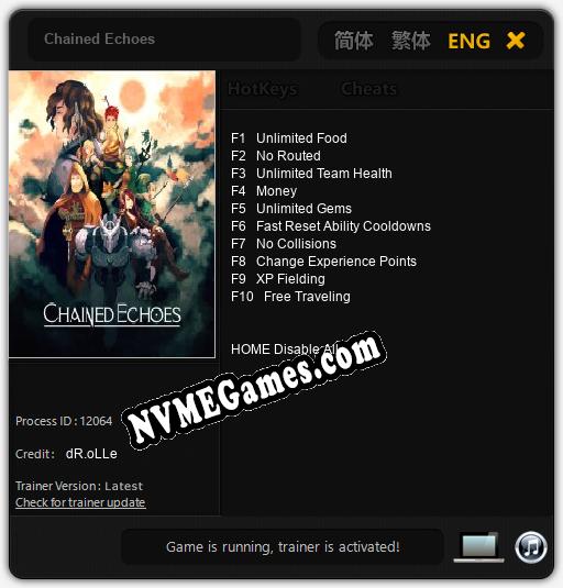 Treinador liberado para Chained Echoes [v1.0.2]