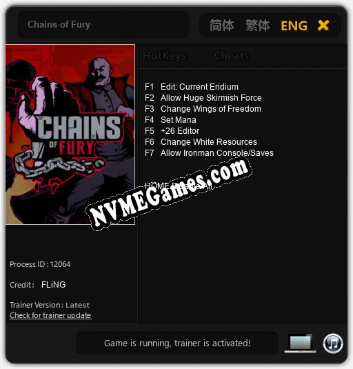 Chains of Fury: Cheats, Trainer +7 [FLiNG]