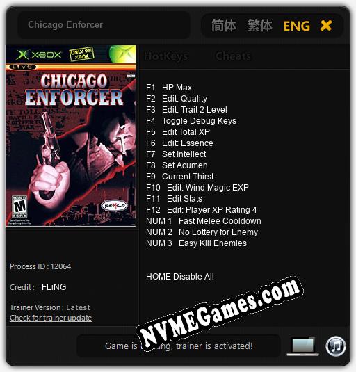 Chicago Enforcer: Cheats, Trainer +15 [FLiNG]