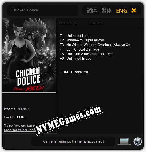 Chicken Police: Cheats, Trainer +6 [FLiNG]