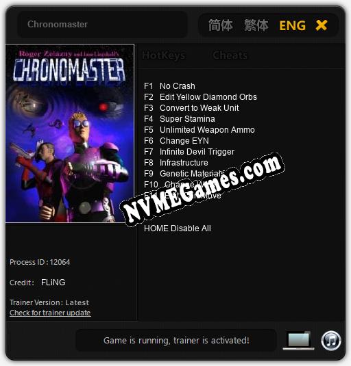 Chronomaster: Trainer +11 [v1.1]