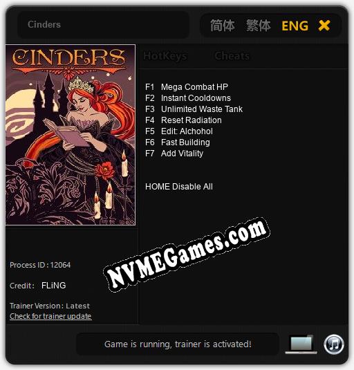 Cinders: Treinador (V1.0.4)