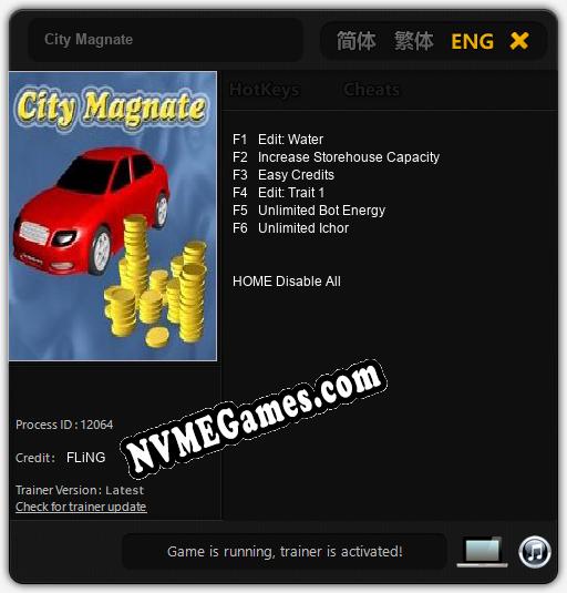 City Magnate: Trainer +6 [v1.6]