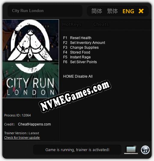 City Run London: Trainer +6 [v1.7]