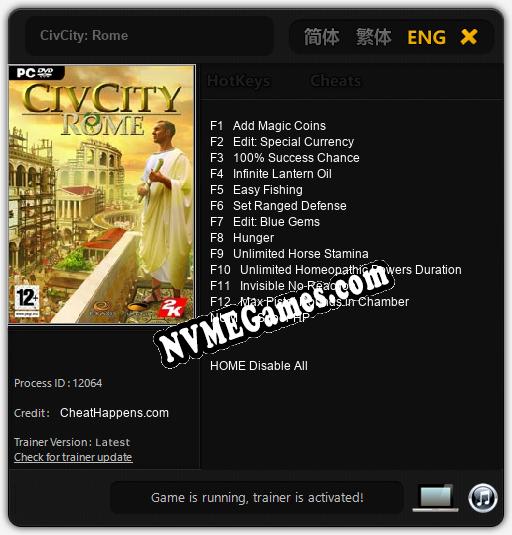 CivCity: Rome: Treinador (V1.0.41)