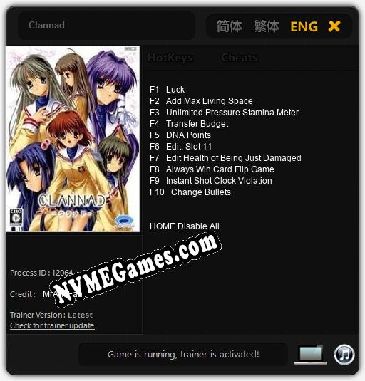 Clannad: Treinador (V1.0.91)