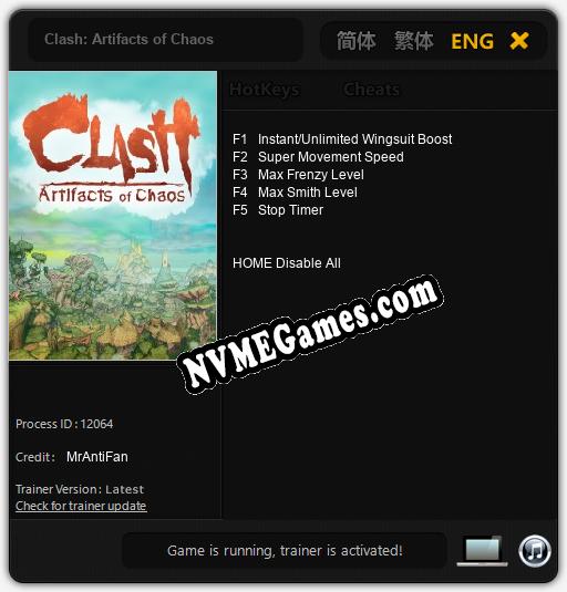 Clash: Artifacts of Chaos: Treinador (V1.0.85)