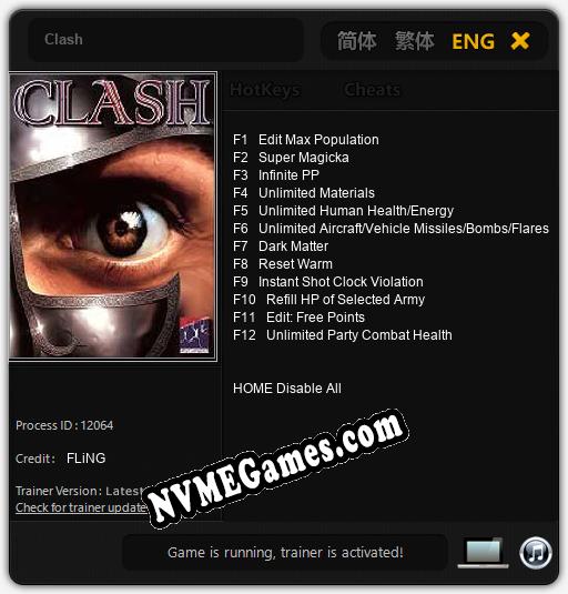 Clash: Cheats, Trainer +12 [FLiNG]