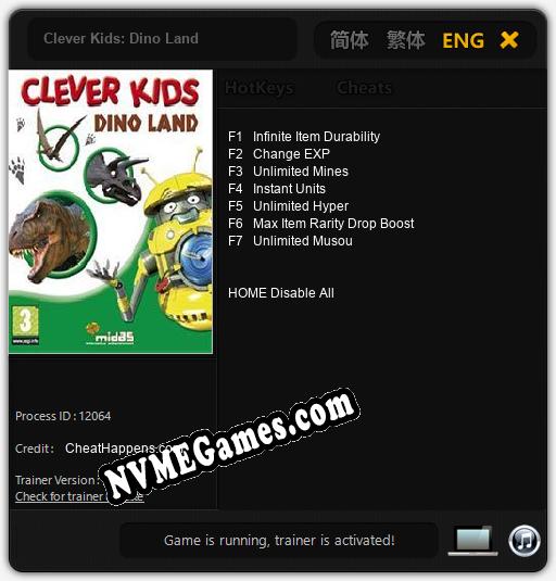 Treinador liberado para Clever Kids: Dino Land [v1.0.3]