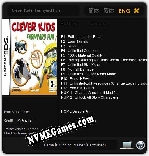 Clever Kids: Farmyard Fun: Trainer +14 [v1.3]