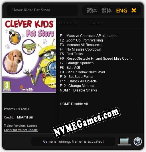 Clever Kids: Pet Store: Cheats, Trainer +13 [MrAntiFan]