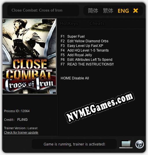 Close Combat: Cross of Iron: Cheats, Trainer +7 [FLiNG]