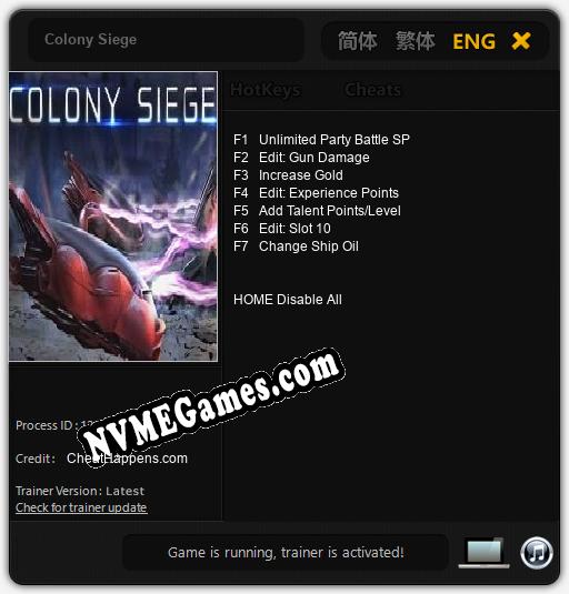 Colony Siege: Trainer +7 [v1.3]