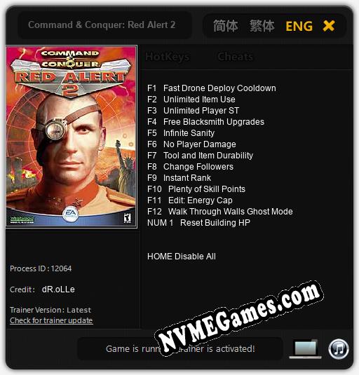 Command & Conquer: Red Alert 2: Treinador (V1.0.94)