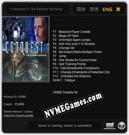 Conquest 2: The Vyrium Uprising: Trainer +13 [v1.8]