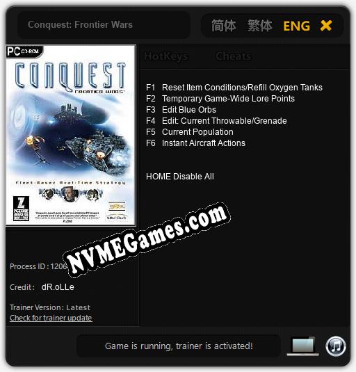 Conquest: Frontier Wars: Treinador (V1.0.79)