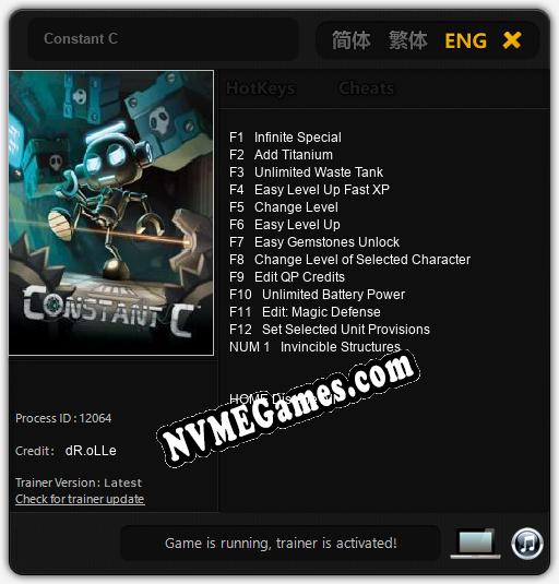 Constant C: Treinador (V1.0.63)