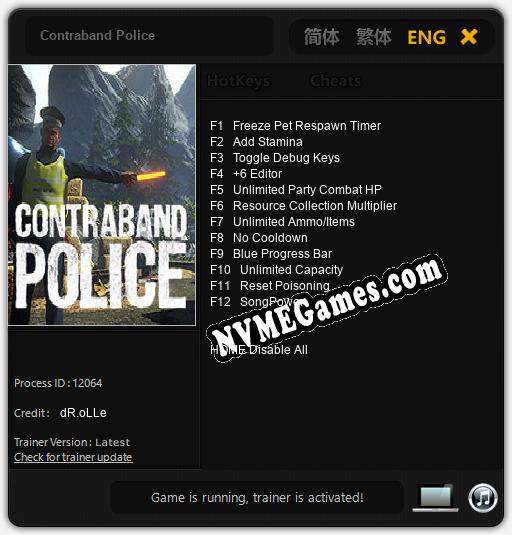 Contraband Police: Treinador (V1.0.22)