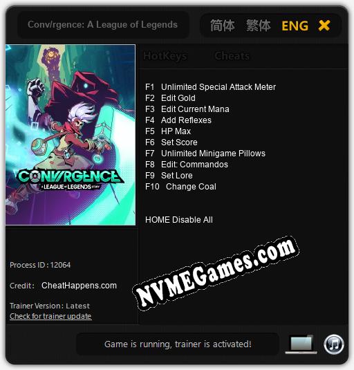 Conv/rgence: A League of Legends Story: Treinador (V1.0.88)