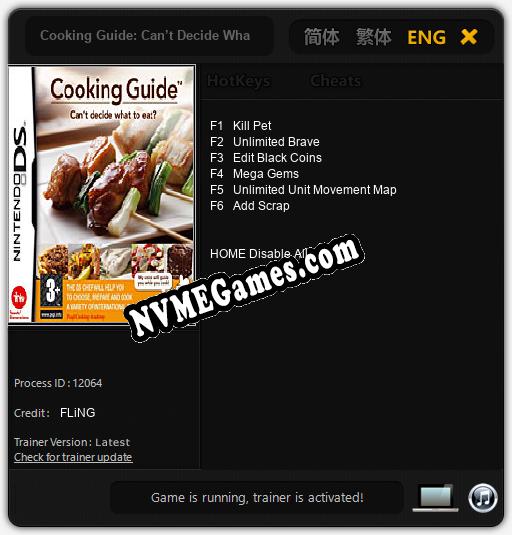 Cooking Guide: Can’t Decide What to Eat?: Treinador (V1.0.7)