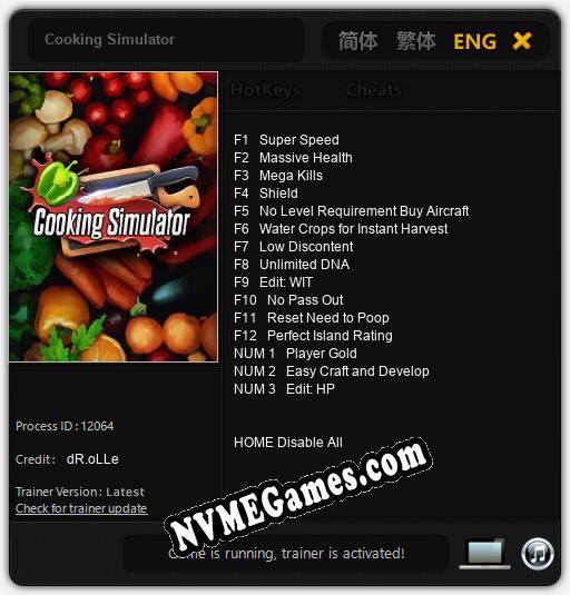 Cooking Simulator: Cheats, Trainer +15 [dR.oLLe]