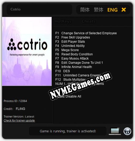 Cotrio: Cheats, Trainer +13 [FLiNG]