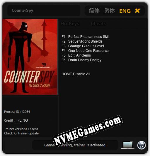 CounterSpy: Cheats, Trainer +6 [FLiNG]