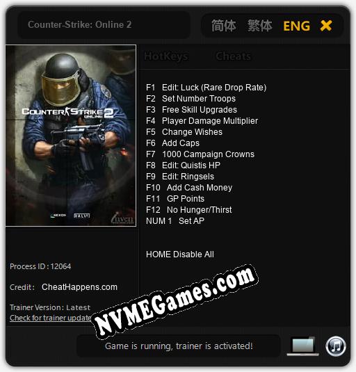 Counter-Strike: Online 2: Trainer +13 [v1.5]