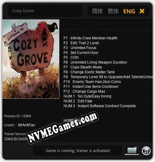 Cozy Grove: Cheats, Trainer +15 [MrAntiFan]