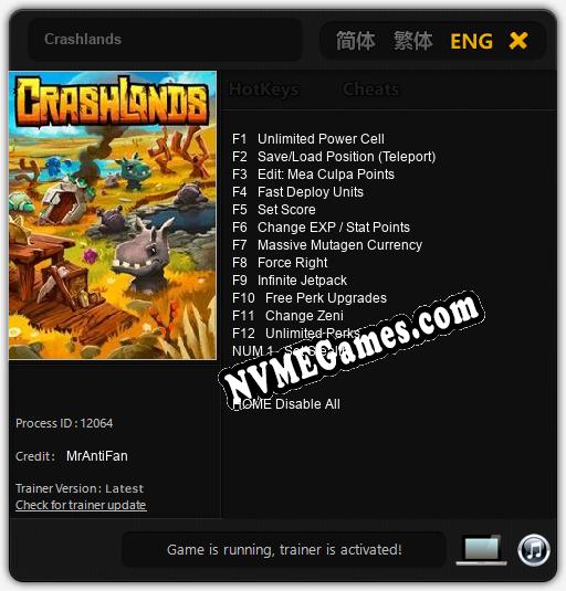 Crashlands: Treinador (V1.0.40)