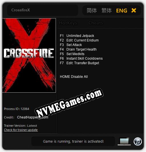 CrossfireX: Cheats, Trainer +7 [CheatHappens.com]