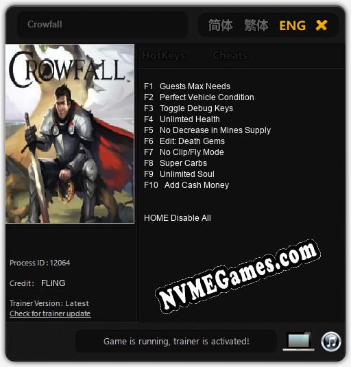 Crowfall: Treinador (V1.0.61)