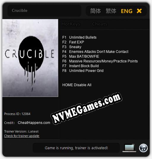 Crucible: Treinador (V1.0.18)