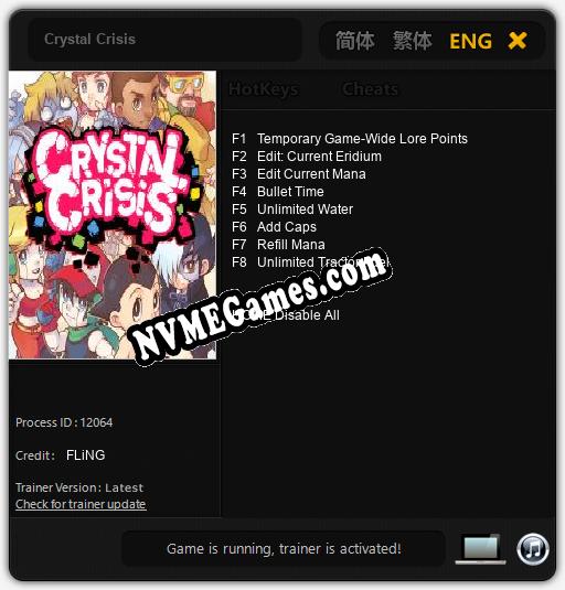 Crystal Crisis: Treinador (V1.0.65)