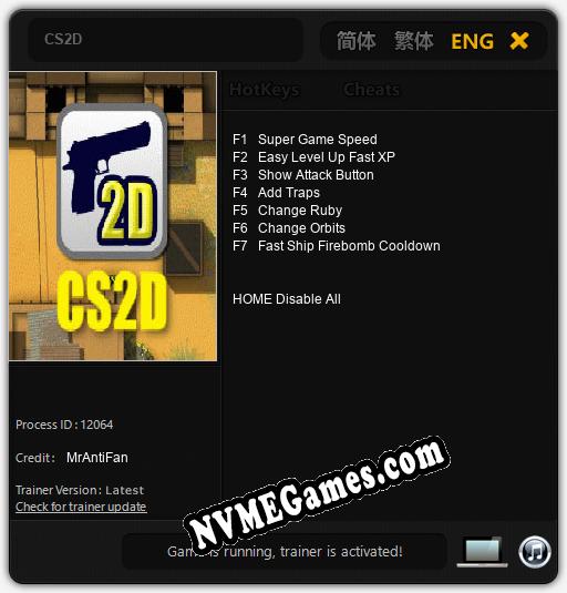 CS2D: Trainer +7 [v1.6]