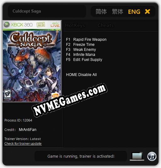 Culdcept Saga: Cheats, Trainer +5 [MrAntiFan]