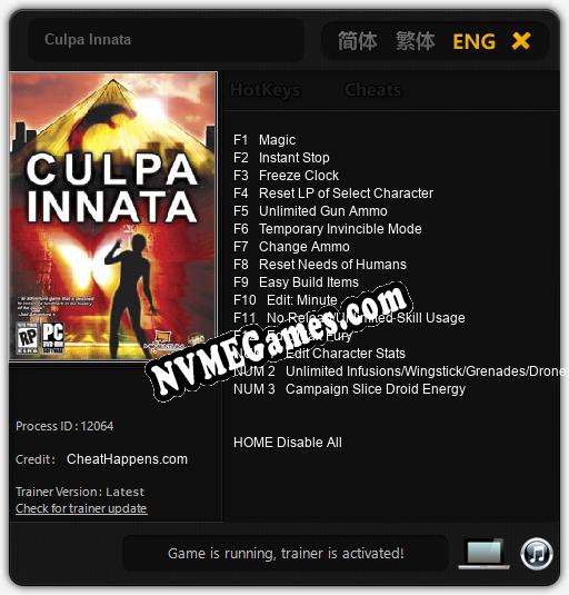 Culpa Innata: Treinador (V1.0.71)