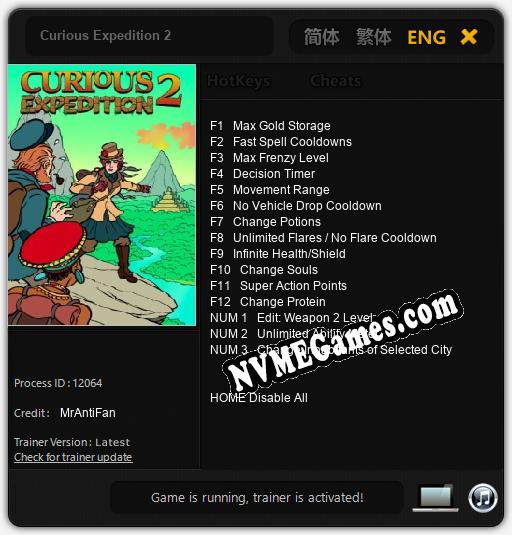 Curious Expedition 2: Cheats, Trainer +15 [MrAntiFan]