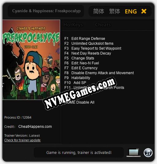 Cyanide & Happiness: Freakpocalypse: Cheats, Trainer +11 [CheatHappens.com]