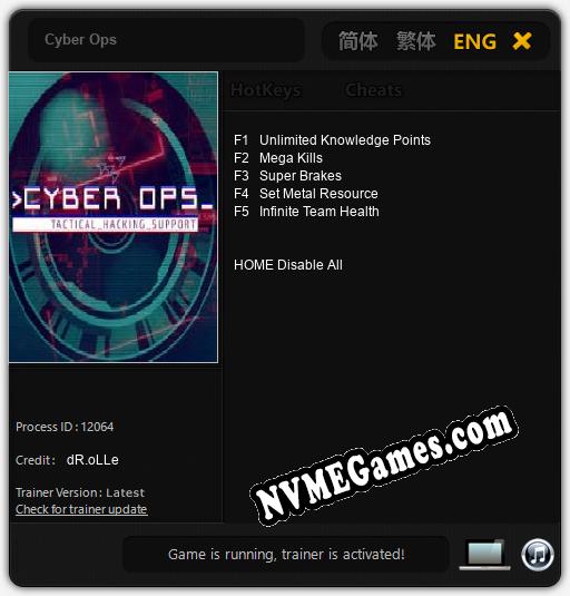 Cyber Ops: Cheats, Trainer +5 [dR.oLLe]